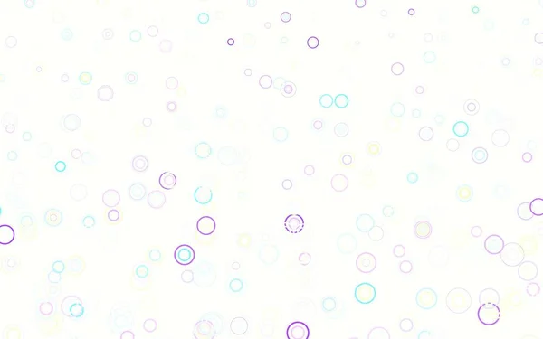 Fond Vectoriel Multicolore Clair Avec Bulles Illustration Abstraite Avec Des — Image vectorielle