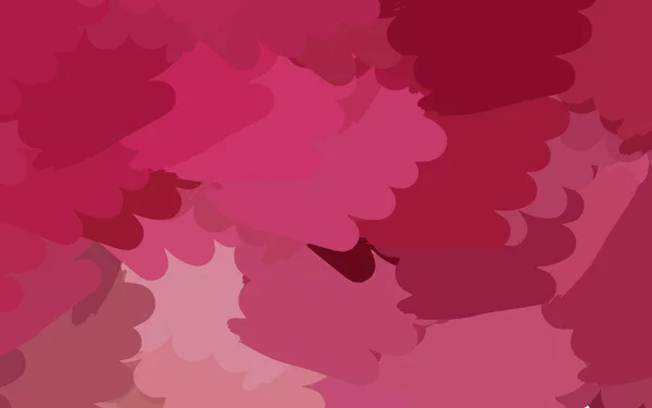 Світло Рожева Червона Векторна Текстура Абстрактними Формами Барвисті Хаотичні Форми — стоковий вектор