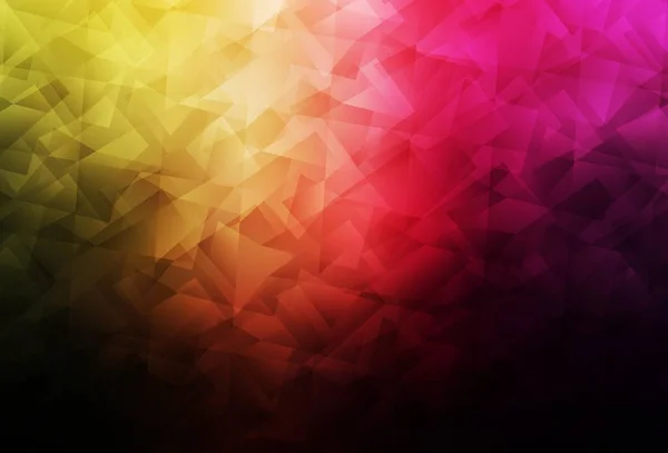 Rose Foncé Fond Polygonal Vecteur Jaune Illustration Polygonale Lumineuse Élégante — Image vectorielle