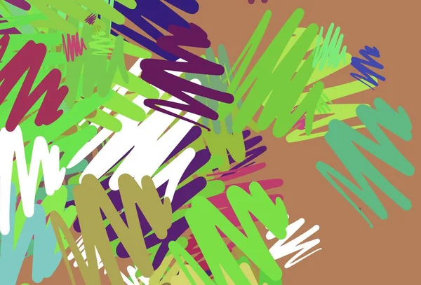 Світлий Багатобарвний Векторний Макет Плоскими Лініями Блискуча Кольорова Ілюстрація Гострими — стоковий вектор