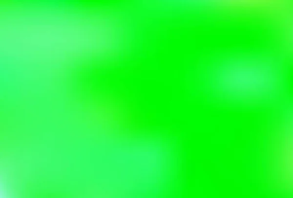 Modèle Flou Vert Clair Vecteur Jaune Illustration Colorée Abstraite Avec — Image vectorielle