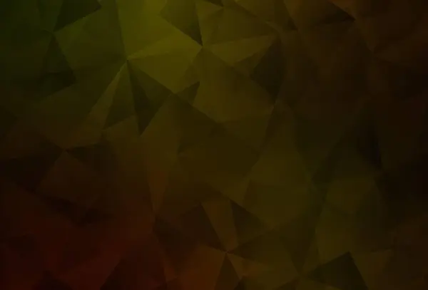 Тёмно Жёлтый Вектор Абстрактный Многоугольный Шаблон Геометрическая Иллюстрация Стиле Оригами — стоковый вектор