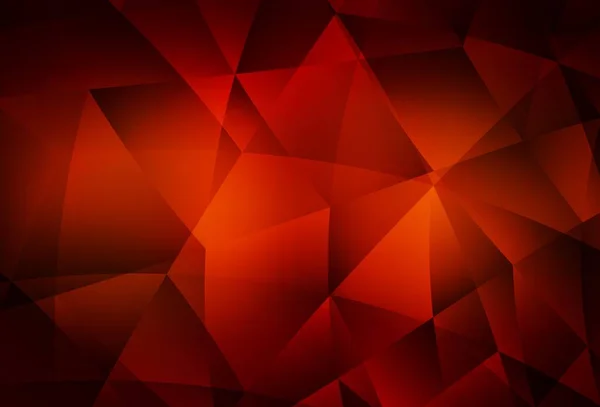 Dark Red Vector Gradient Triangles Template Glitter Abstract Illustration Elegant —  Vetores de Stock