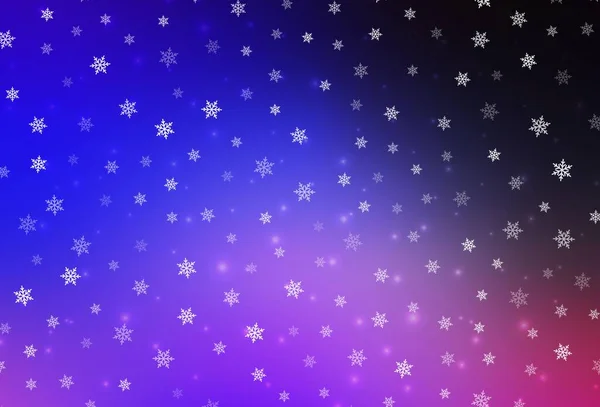 深粉色 蓝色矢量布局为新年风格 具有渐变的圣诞风格的彩色设计 图书横幅的图案 — 图库矢量图片