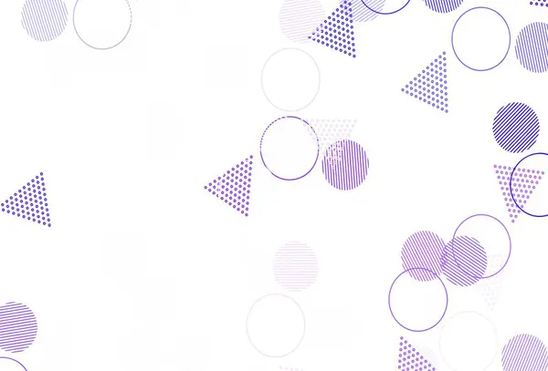 Světle Růžová Modrý Vektor Pozadí Trojúhelníky Kruhy Abstraktní Gradient Ilustrace — Stockový vektor