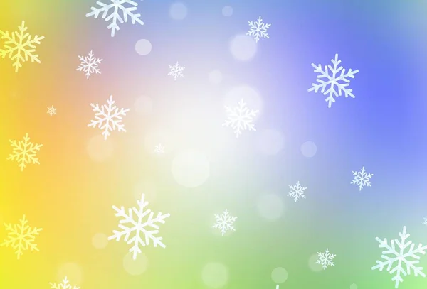 라이트 Light Multicolor Vector Pattern 크리스마스 스타일이다 크리스마스의 상징과 기호로 — 스톡 벡터