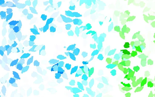 浅蓝色 绿色矢量模板 形状混乱 简单的彩色插图与抽象的渐变形状 壁纸精美的设计 — 图库矢量图片