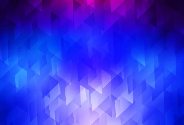 Dark Pink Blue Vector Pattern Square Style Rectangles Abstract Background — Stok Vektör