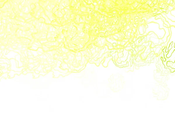 Hellgrüner Gelber Vektorhintergrund Mit Flecken Linien Moderne Abstrakte Illustration Mit — Stockvektor