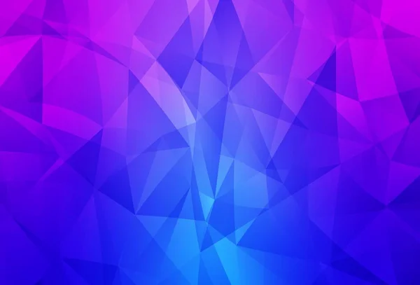 Modèle Polygonal Vectoriel Rose Clair Bleu Échantillon Géométrique Triangulaire Avec — Image vectorielle