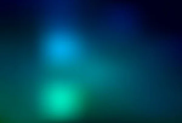 Dark Blue Green Vector Blurred Colored Pattern Glitter Abstract Illustration — ストックベクタ