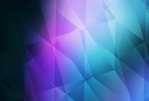 Rose Foncé Bleu Vecteur Polygone Fond Abstrait Illustration Abstraite Scintillante — Image vectorielle