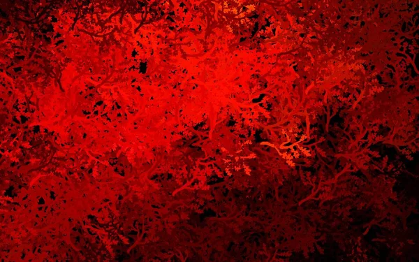 Темно Красный Вектор Естественного Рисунка Деревьями Ветвями Простой Декоративный Дизайн — стоковый вектор