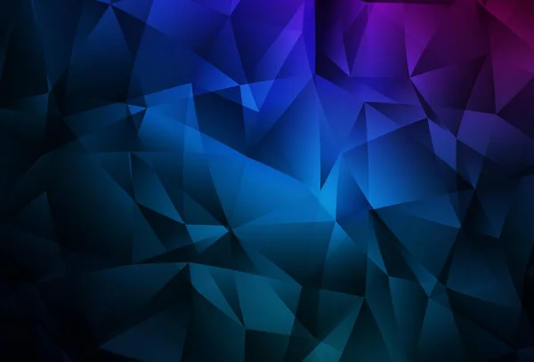 Dark Pink Blue Vector Abstract Mosaic Backdrop Зовсім Нова Кольорова — стоковий вектор