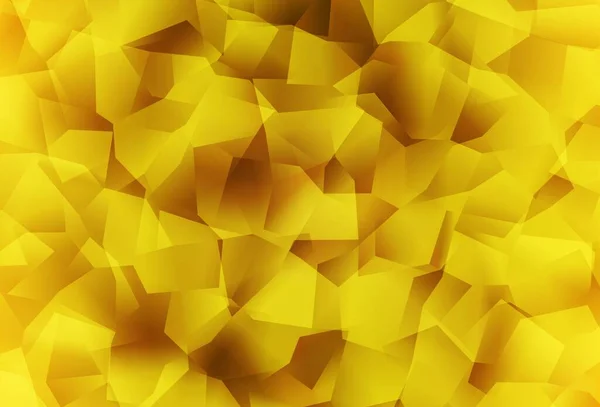 Patrón Triángulos Gradiente Vector Amarillo Oscuro Ilustración Geométrica Creativa Estilo — Archivo Imágenes Vectoriales