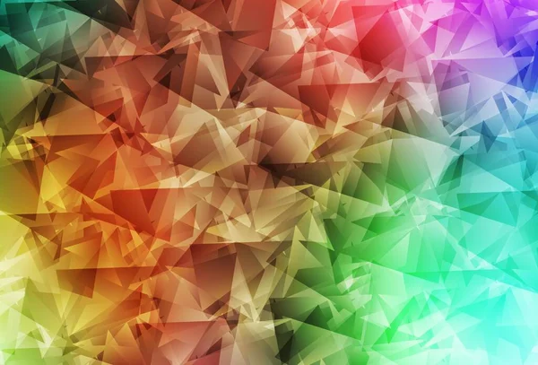 Modèle Triangles Vectoriels Multicolores Gradient Lumineux Échantillon Aux Formes Polygonales — Image vectorielle