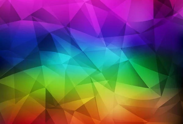 Modèle Polygonal Abstrait Vecteur Multicolore Foncé Échantillon Aux Formes Polygonales — Image vectorielle