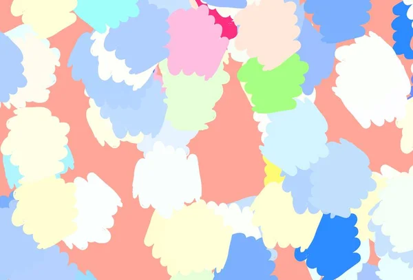Licht Multicolor Vector Sjabloon Met Chaotische Vormen Illustratie Met Kleurrijke — Stockvector