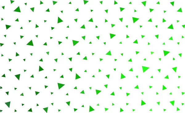 ライトグリーンベクトル多角形の抽象的な背景 三角形で構成される多角形のイラストを輝いています あなたのビジネスのための真新しいデザイン — ストックベクタ
