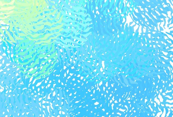 Modèle Vectoriel Bleu Clair Vert Avec Des Lignes Douces Illustration — Image vectorielle