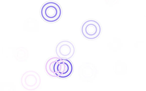 Light Purple Layout Vettoriale Rosa Con Forme Circolari Illustrazione Astratta — Vettoriale Stock