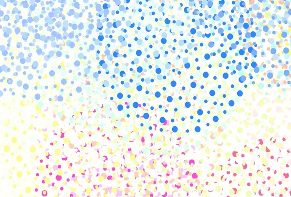 Leichte Mehrfarbige Vektorvorlage Mit Kreisen Unscharfe Blasen Auf Abstraktem Hintergrund — Stockvektor