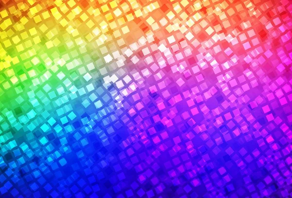 Dark Multicolor Vector Background Rectangles Glitter Abstract Illustration Rectangular Shapes — Vetor de Stock
