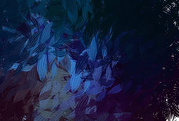Bleu Foncé Fond Vectoriel Jaune Avec Des Formes Abstraites Illustration — Image vectorielle