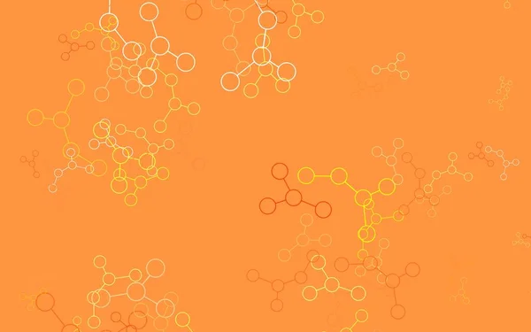 Light Red Yellow Vector Backdrop Human Intelligence Data Яркая Красочная — стоковый вектор