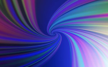 Açık Pembe, kıvrımlı çizgileri olan mavi vektör şablonu. Eğilimli soyut bir çizim. Markan için yeni kompozisyon.