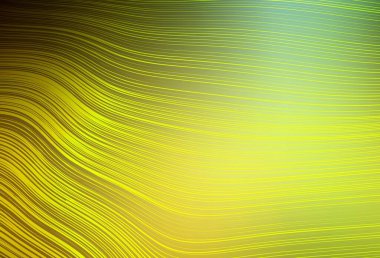 Koyu yeşil, sarı vektör soyut parlak desen. Gradyan tasarımlı, soyut, ışıltılı çizimler. İş tasarımınız için yeni biçim.