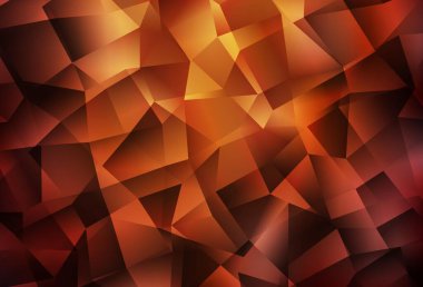 Açık kırmızı vektör eğimli üçgen dokusu. Gradyanı olan zarif parlak çokgen çizimi. Broşürünüz için yepyeni bir tasarım..