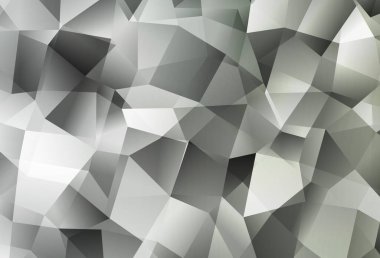 Light Gray vektör mozaik şablonu. Çokgen şekilli bir örnek. Web siteniz için çokgen tasarım.