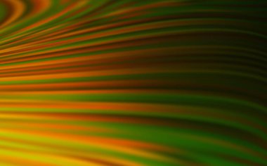 Koyu yeşil, tekrarlanan çubuklu sarı vektör şablonu. Bulanık arkaplanda gradyanı olan çizgiler. Güzel geçmişiniz için şablon.