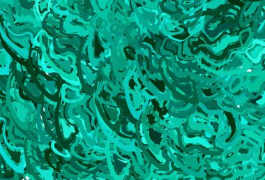 Çizgileri olan açık yeşil vektör deseni. Değişken çizgileri olan renkli soyut çizimler. Cep telefonu ekranları için arkaplan.