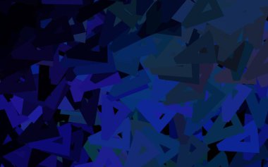 Koyu pembe, mavi vektör düzeni çizgiler, üçgenler. Renkli üçgenlerin olduğu bir resim. Web siteniz için basit tasarım.