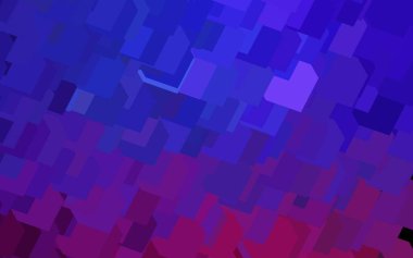 Koyu mor, dikdörtgenli pembe vektör arkaplan. Dikdörtgenleri ve kareleri olan güzel bir çizim. İş ilanları, broşürler, broşürler için desen