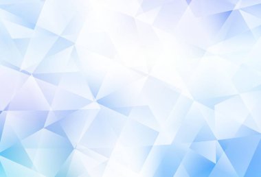 Açık Pembe, Mavi vektör düşük poli düzeni. Çokgen biçiminde, gradyan ile renkli çizimler. İşiniz için en iyi üçgen tasarım.