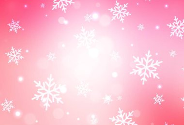 Açık pembe, doğum günü tarzında sarı vektör dokusu. Gradyan Noel elementleri içeren bir Akıllı Çizim. Kitapçıklar, eğitim broşürleri.