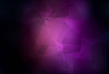 Kaotik poliotik şekilli koyu mor vektör şablonu. Soyut tarzda rengarenk gradyan şekilleri olan bir resim. İşiniz için en iyi akıllı tasarım.