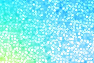 Açık Mavi, eşkenar dörtgenli yeşil vektör arkaplanı. Soyut arkaplanda dikdörtgenler ve renkli gradyanlar. İş ilanınız için akıllı tasarım.