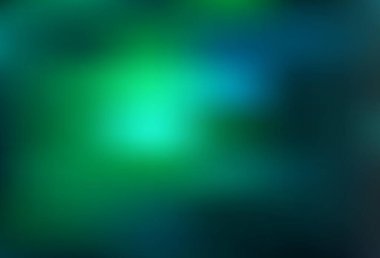 Açık yeşil vektör soyut bulanık arkaplan. Gradyan ile modern soyut çizim. Web siteniz için bulanık tasarım.