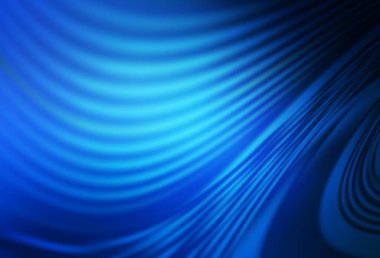 Bükülmüş çizgileri olan koyu mavi vektör şablonu. Basit bir şekilde yepyeni renkli bir tasvir. Tasarımınız için tamamen yeni bir şablon.