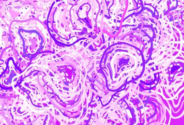 Açık Mor, rastgele şekilli pembe vektör deseni. Soyut gradyan şekilli basit renkli çizimler. Web siteniz için basit tasarım.