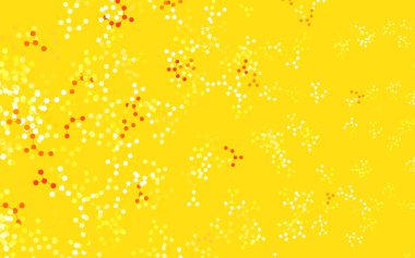 Yapay zeka yapısına sahip açık sarı vektör şablonu. Parlak renkli bir illüstrasyon ve yapay zekanın gerçek yapısı. Poster ve teknoloji sembolü.