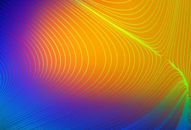 Açık mavi, kırmızı vektör şablonu. Basit eğri biçiminde parlak renkli bir illüstrasyon. Tasarımınız için basit şablon.