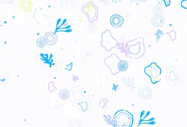 Açık yeşil, kaotik şekilli kırmızı vektör şablonu. Soyut tarzda rengarenk gradyan şekilleri olan bir resim. İşiniz için en iyi akıllı tasarım.