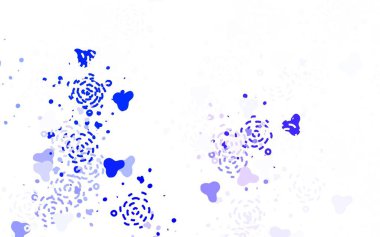 Açık mavi, rastgele şekilli yeşil vektör deseni. Soyut gradyan şekilli basit renkli çizimler. İşiniz için en iyi akıllı tasarım.