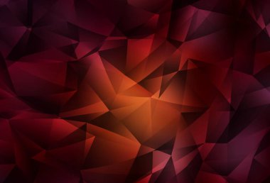 Koyu kırmızı vektör soyut mozaik arka plan. Çokgen biçiminde, gradyan ile renkli çizimler. Bir markanın arkaplanı için desen.