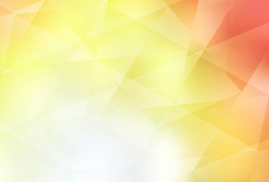 Açık kırmızı, sarı vektör üçgen çizim. Gradyanı olan zarif parlak çokgen çizimi. Arkaplanlarınız için desenli desen.